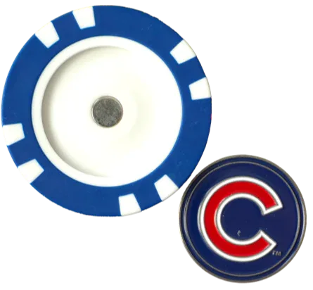 Officially Licensed Chicago Cubs Poker Chip Ball Marker - GOLF LEAGUE