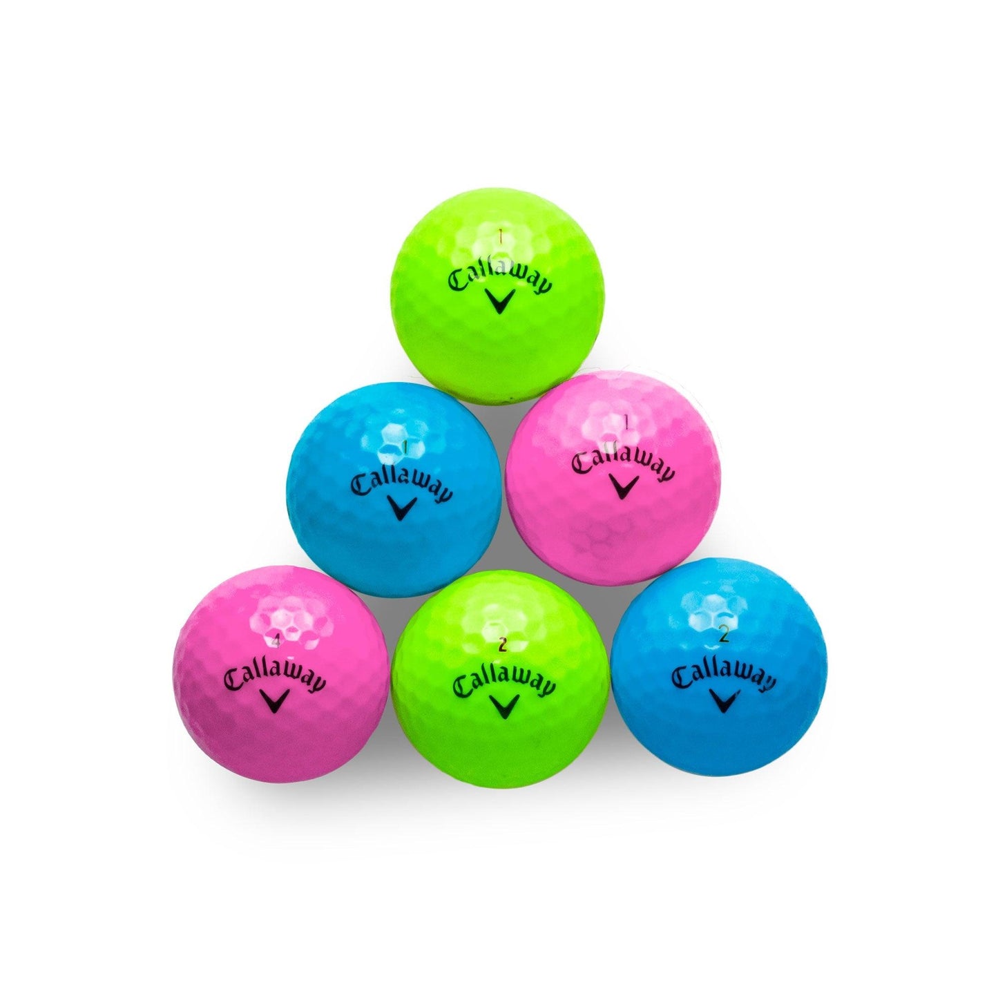 Callaway Assorted Models Mint Recycled Used Golf Balls, Color Mix - 1 Dozen