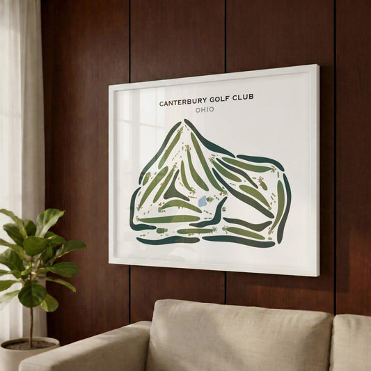 Canterbury Golf Club, Ohio - Printed Golf Courses