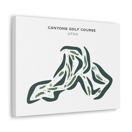 Canyons Golf Course, Utah - Printed Golf Courses