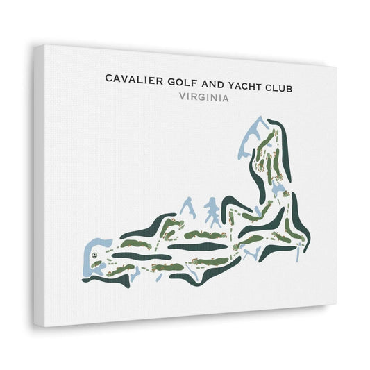 Cavalier Golf & Yacht Club, Virginia - Printed Golf Course