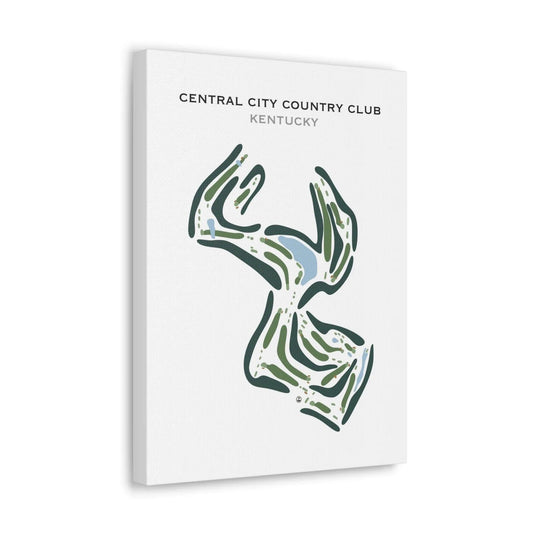 Central City Country Club, Kentucky - Printed Golf Course