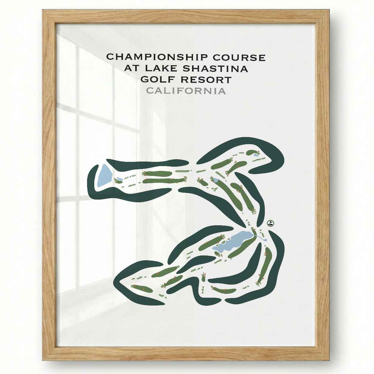 Championship Course at Lake Shastina Golf Resort, California - Printed Golf Courses