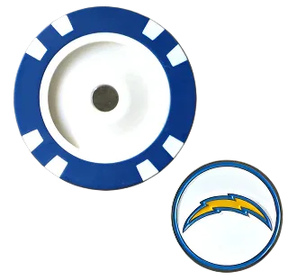 Officially Licensed Los Angeles Chargers Poker Chip Ball Marker - GOLF LEAGUE