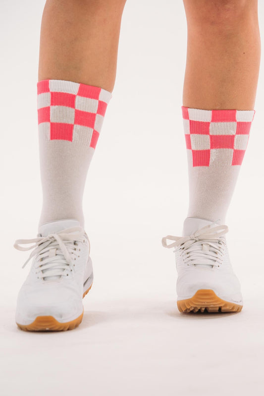 Checked Crew Socks