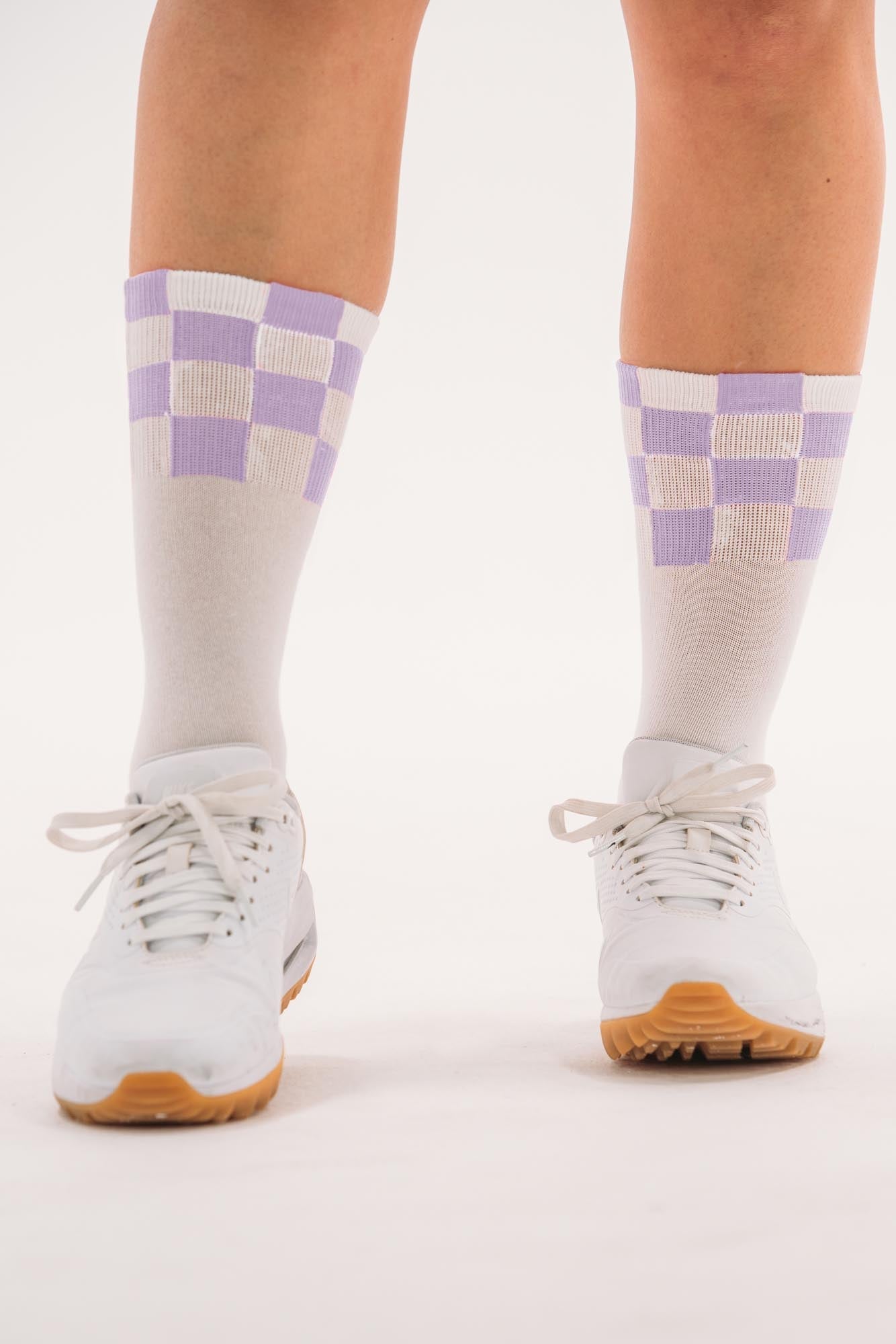 Checked Crew Socks