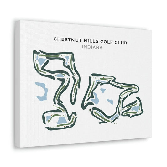 Chestnut Hills Golf Club, Indiana - Printed Golf Courses