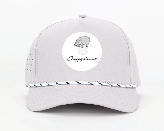 Grey Rope Hat - Logo Patch