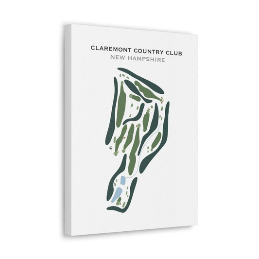 Claremont Country Club, New Hampshire - Printed Golf Course