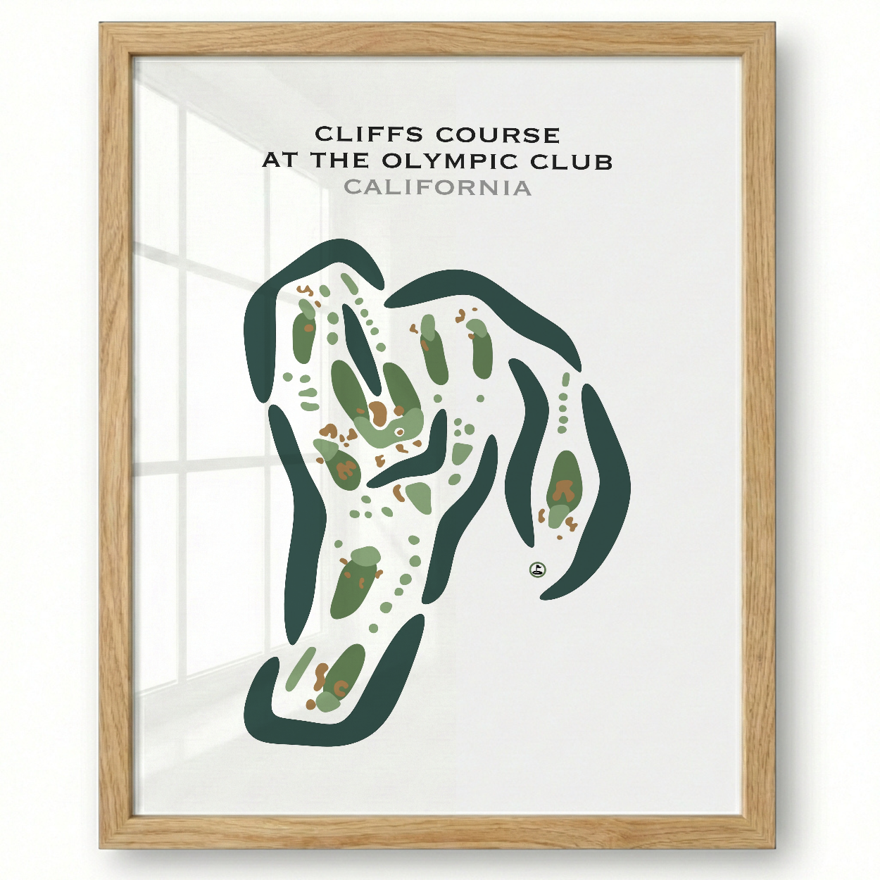 Cliffs Course at The Olympic Club, California - Printed Golf Courses