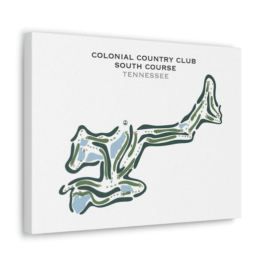 Colonial Country Club, South Course, Tennessee - Printed Golf Courses