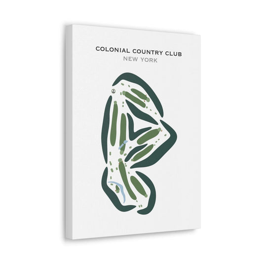 Colonial Country Club, Tannersville, New York - Printed Golf Courses