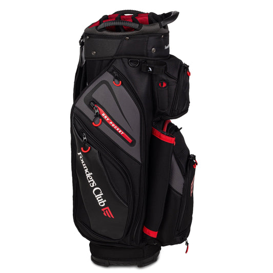 ColoradoCartBagBlackCharcoalRedLeftSide - GOLF LEAGUE