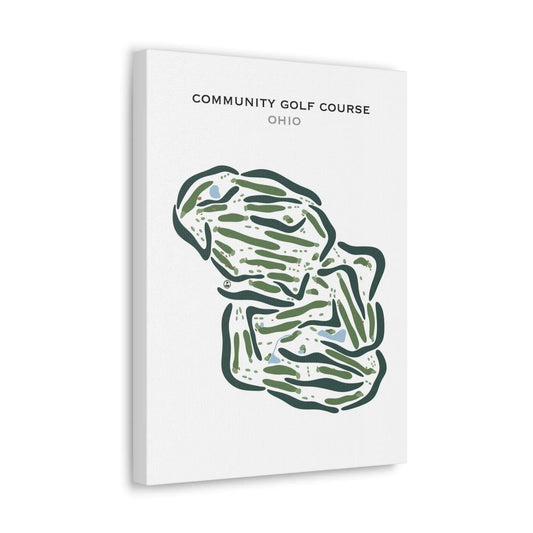 Community Golf Course, Ohio - Printed Golf Courses