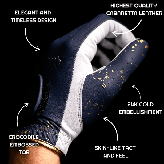THE 24K GOLF GLOVE - PURPLE/WHITE - 2 PACK