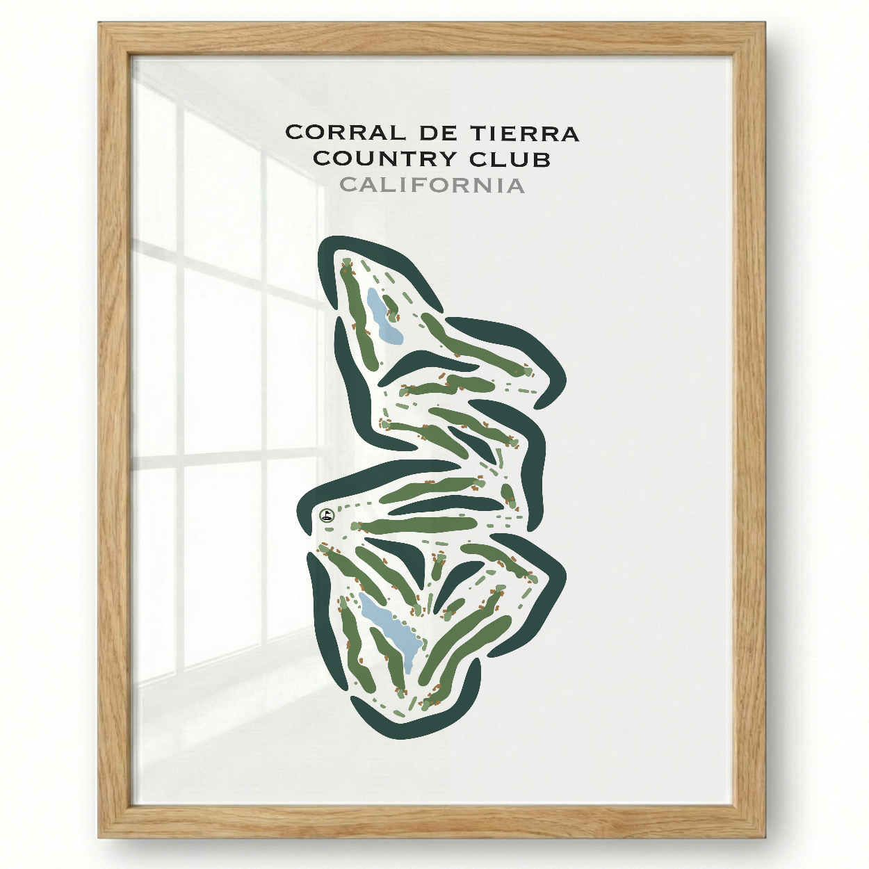 Corral de Tierra Country Club, California - Printed Golf Courses