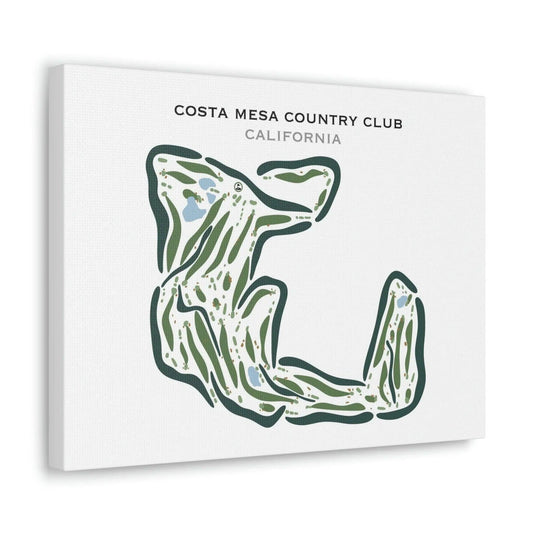 Costa Mesa Country Club, California - Printed Golf Courses