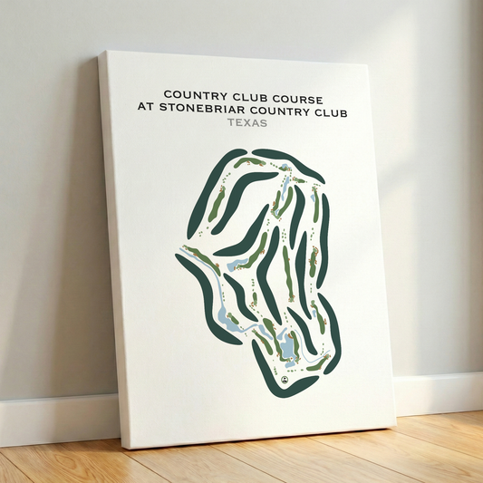 Country Club Course at Stonebriar Country Club, Texas - Printed Golf Courses