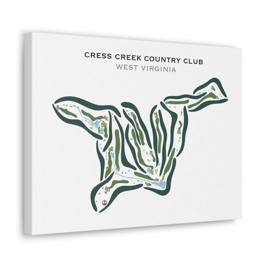 Cress Creek Country Club, West Virginia - Printed Golf Courses