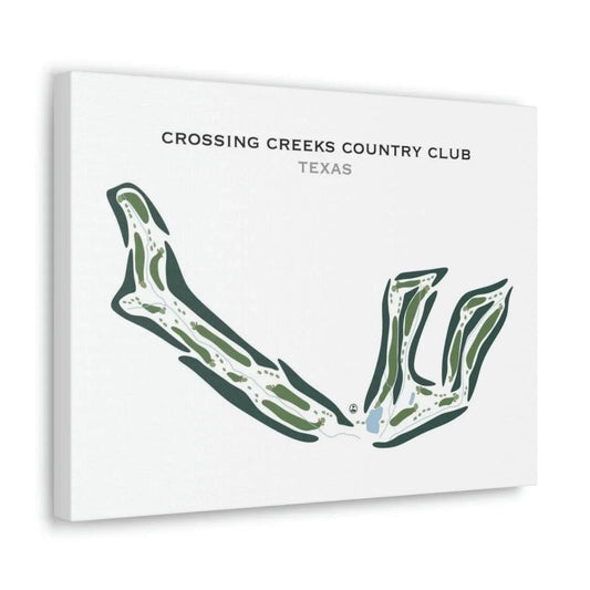 Crossing Creeks Country Club, Texas - Printed Golf Courses
