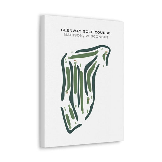 Glenway Golf Course, Madison, Wisconsin - Printed Golf Course