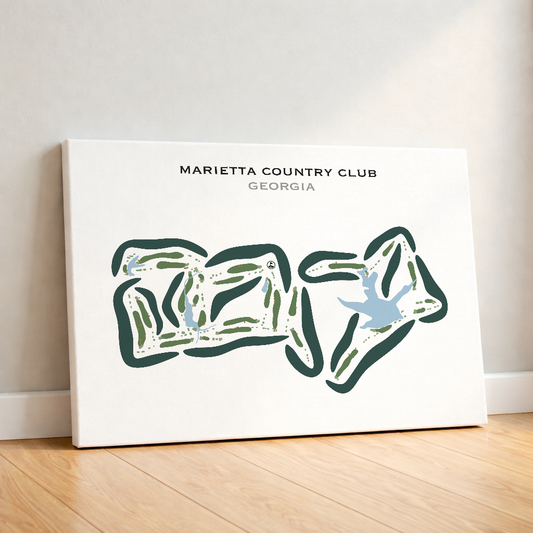 Marietta Country Club, Georgia - Printed Golf Courses