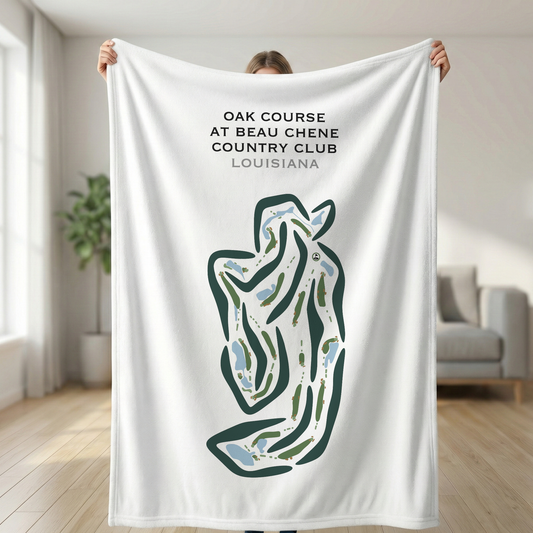 Oak Course at Beau Chene Country Club, Louisiana - Printed Golf Courses