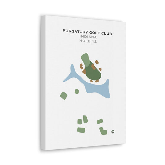 Purgatory Golf Club - Hole 12, Indiana - Printed Golf Courses