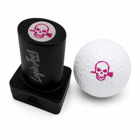 Skull Ball Stamp | Quick-Dry Ink Stamper | Easy Ball Identification | Fun Golf Gift