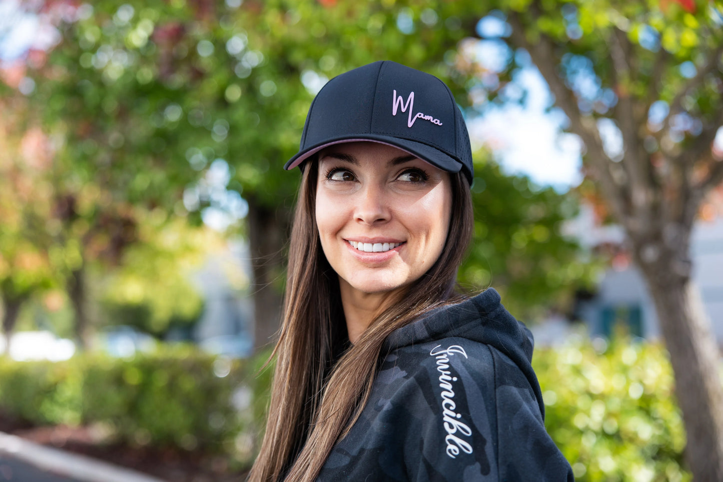 Premium Active Mama Hat (Solid Black) - GOLF LEAGUE
