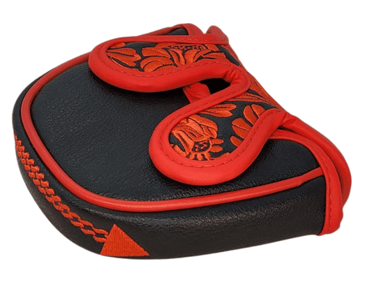 Desert Rose Embroidered Putter Cover by ReadyGOLF - Mallet