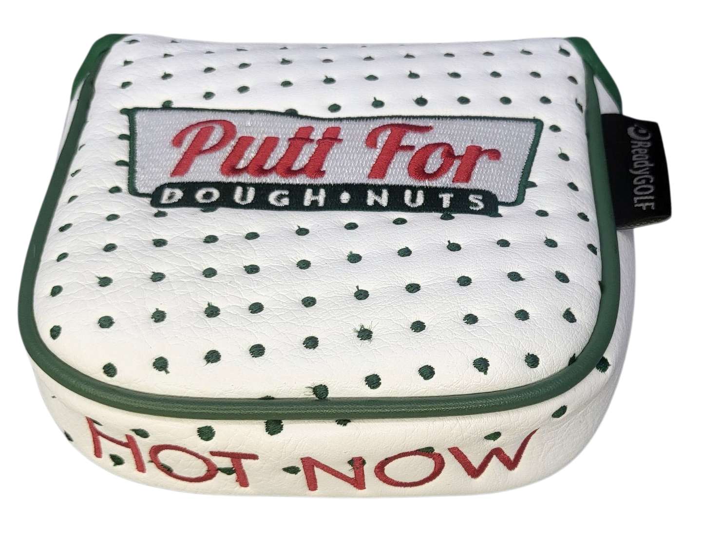 Donut Box (Putt for Dough-Nuts) Embroidered Mallet Putter Cover by ReadyGOLF