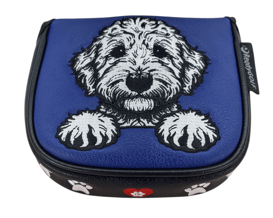 Labradoodle Embroidered Putter Cover by ReadyGOLF - Mallet