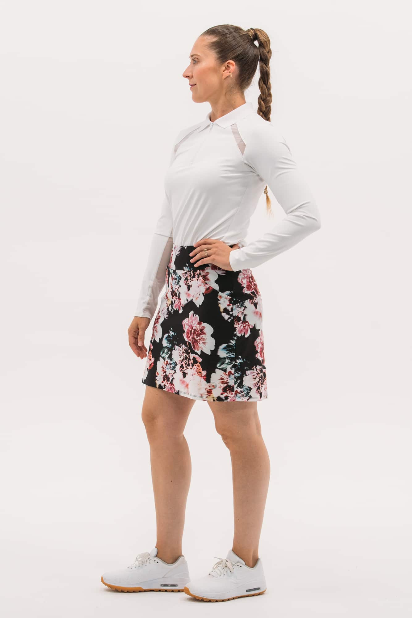 Mesh Inset LS Polo