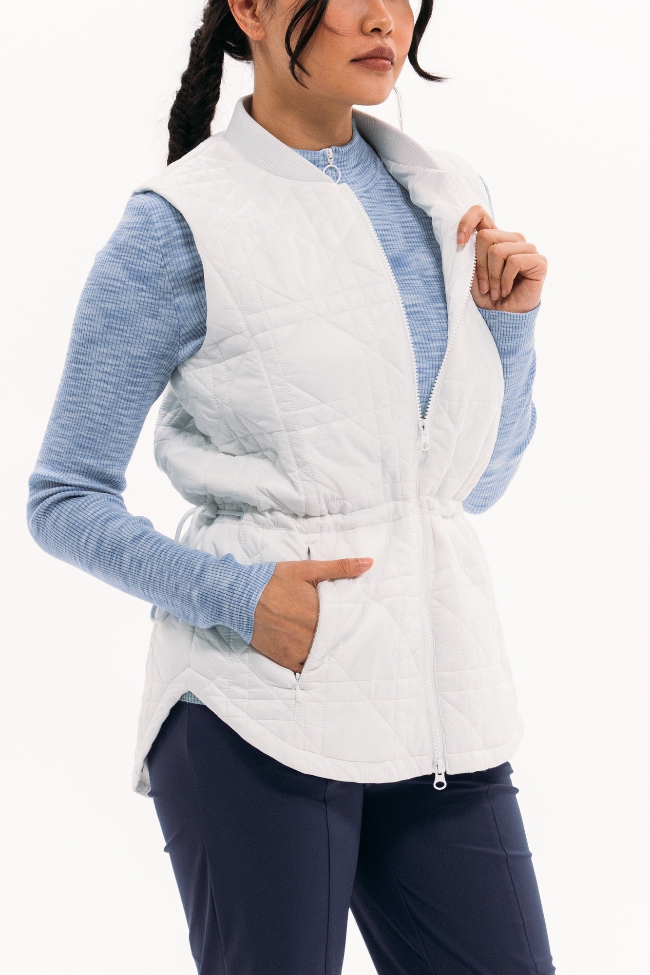 Longline Quilted Vest