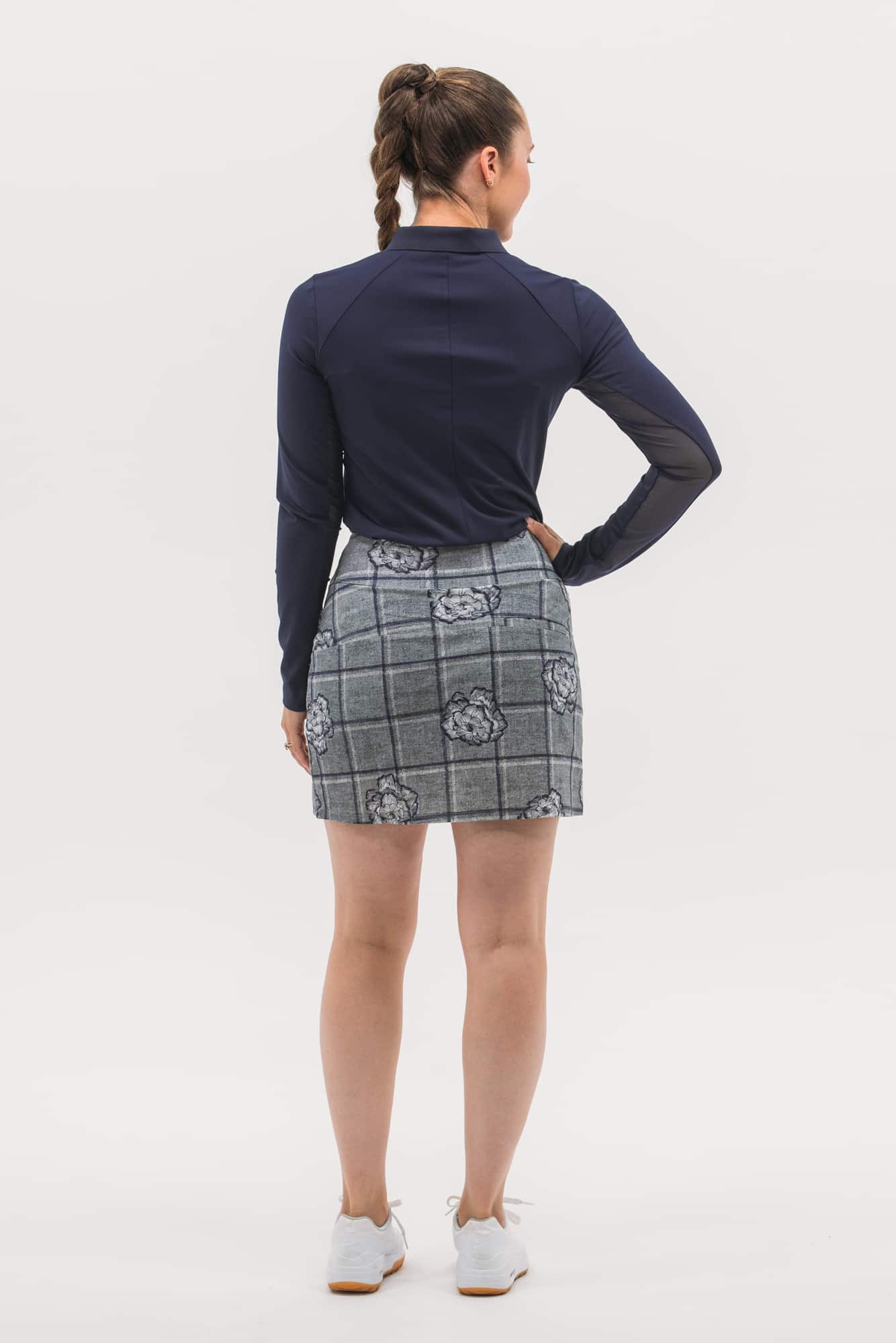 Mesh Inset LS Polo