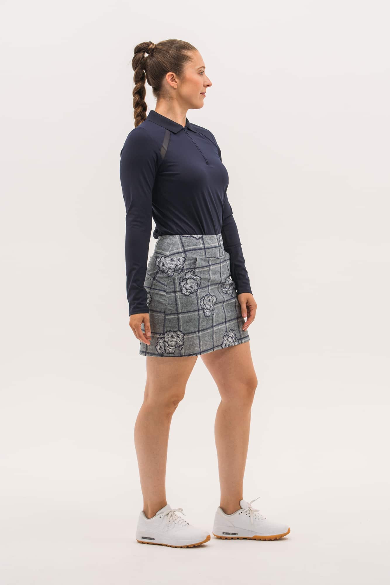 Mesh Inset LS Polo