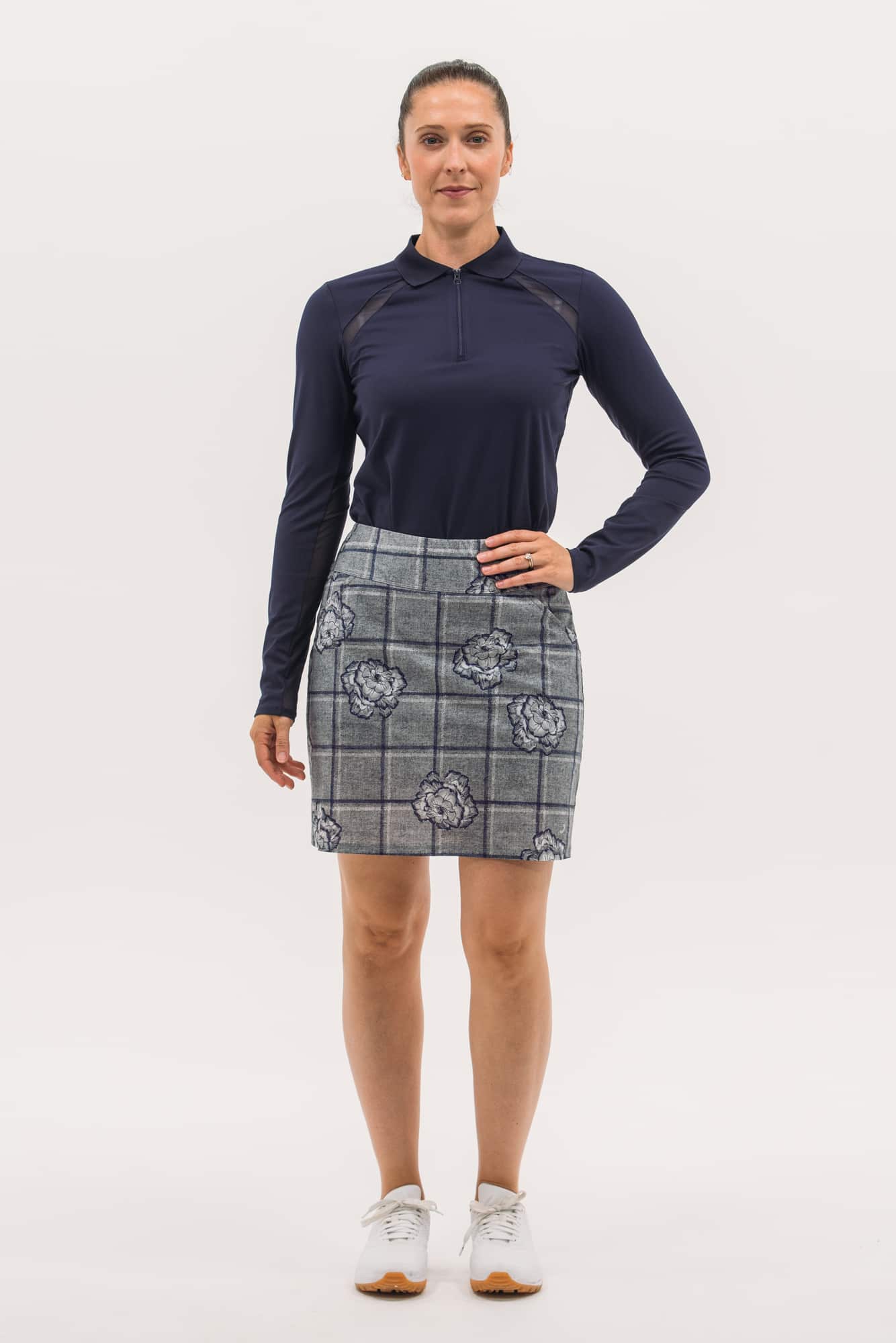 Mesh Inset LS Polo