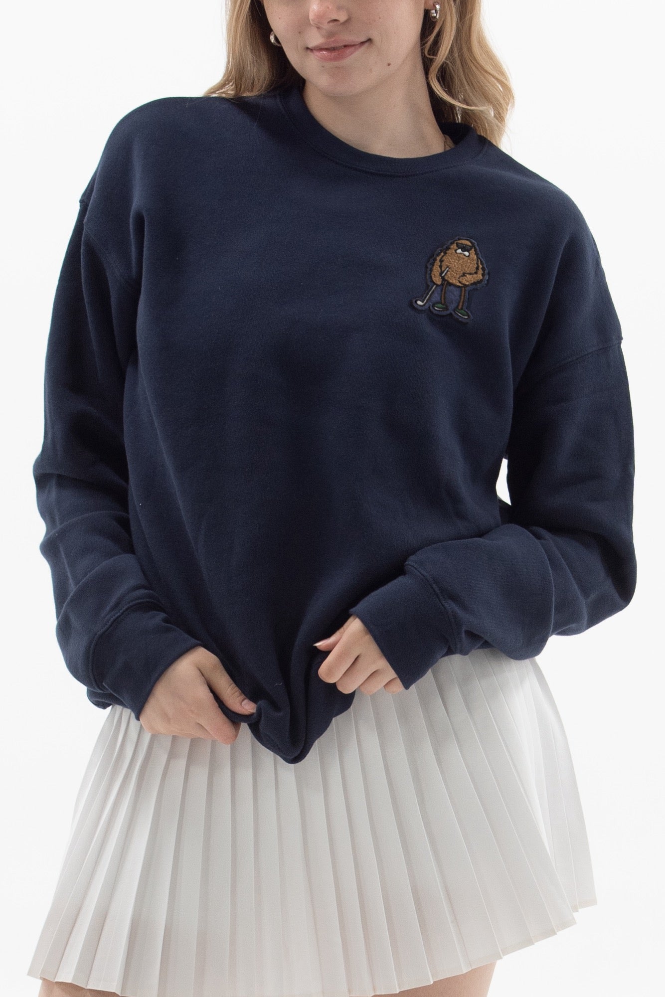 Bogey Monster Chenille Patch Sweatshirt