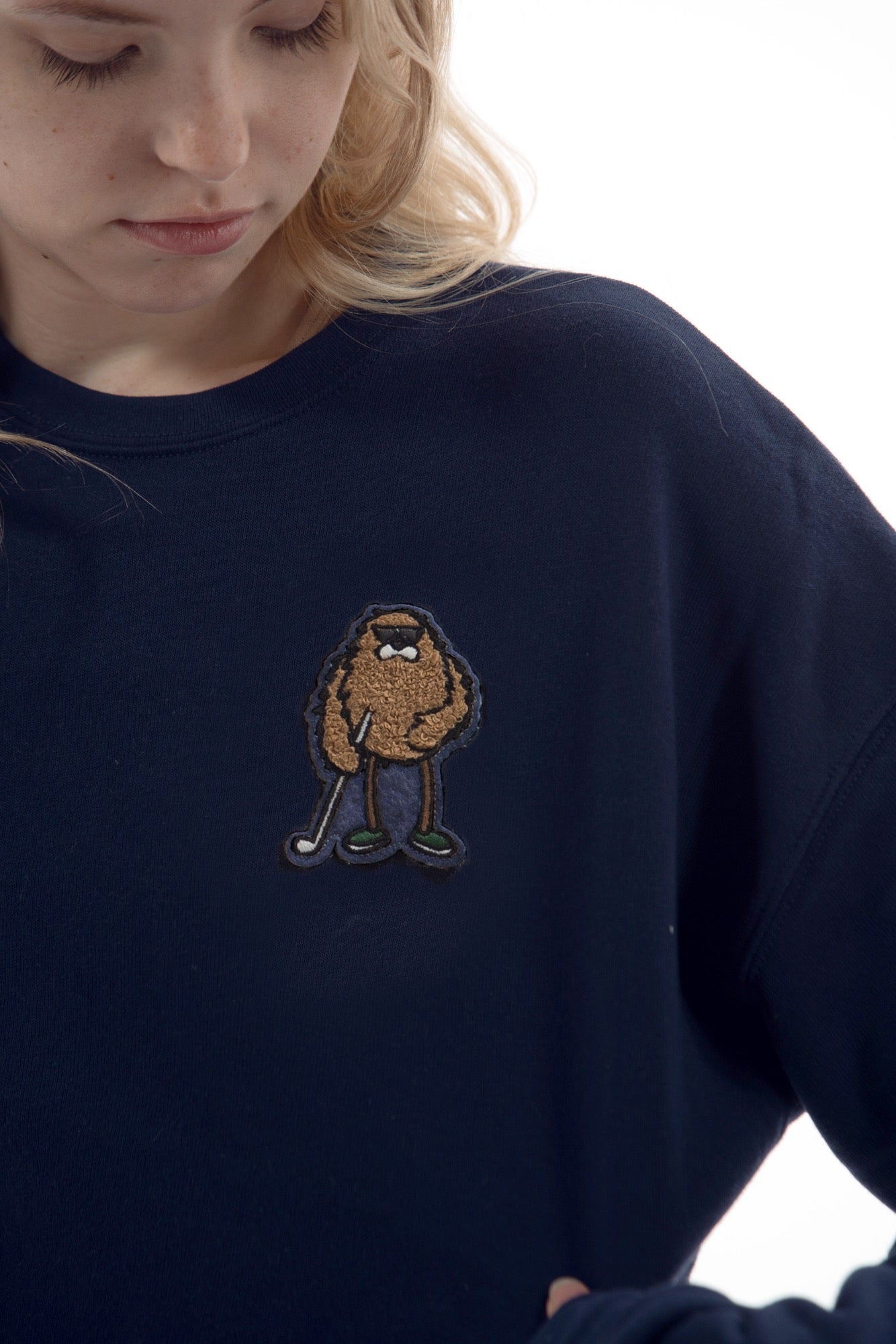 Bogey Monster Chenille Patch Sweatshirt
