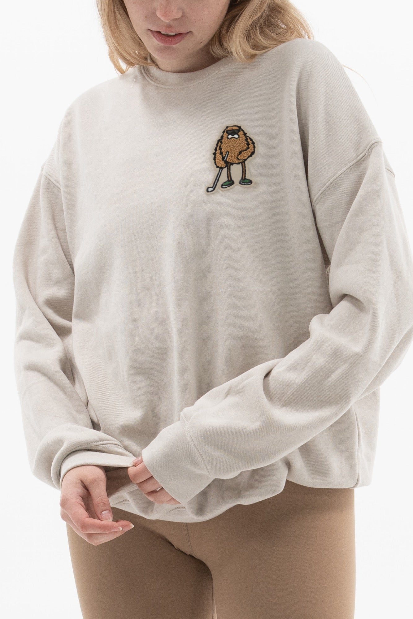 Bogey Monster Chenille Patch Sweatshirt