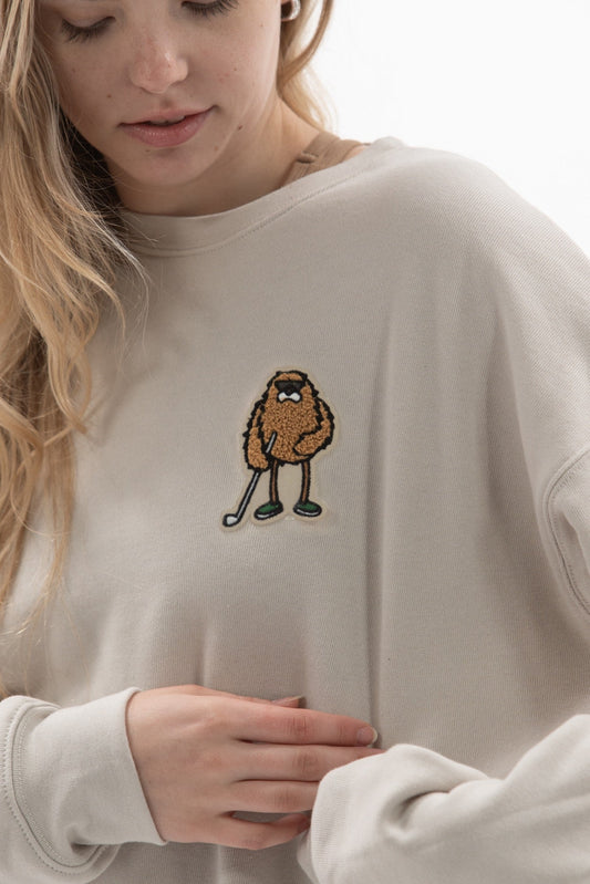 Bogey Monster Chenille Patch Sweatshirt