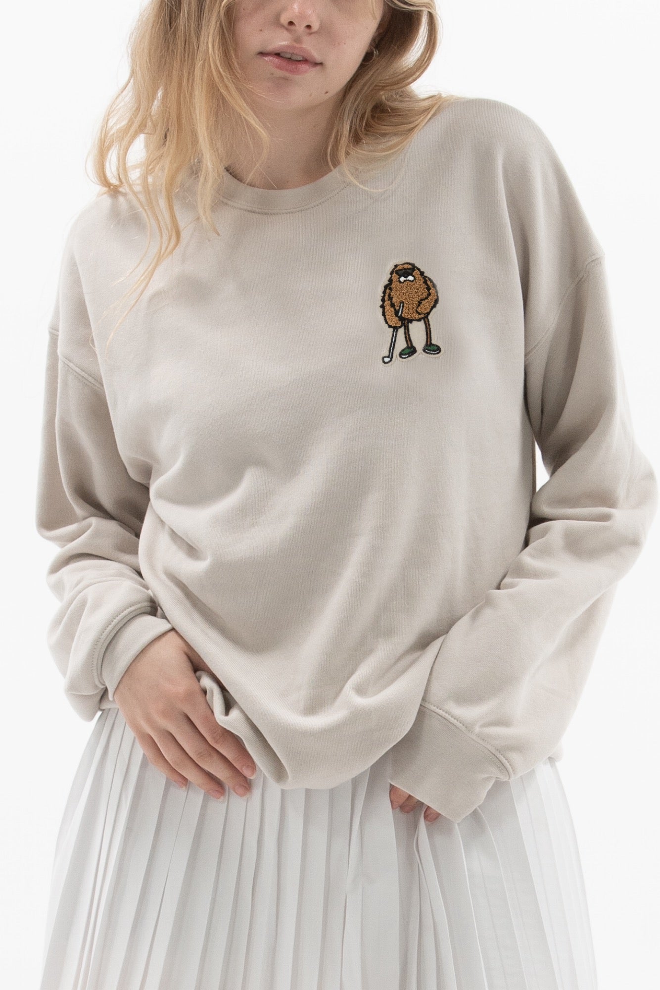 Bogey Monster Chenille Patch Sweatshirt