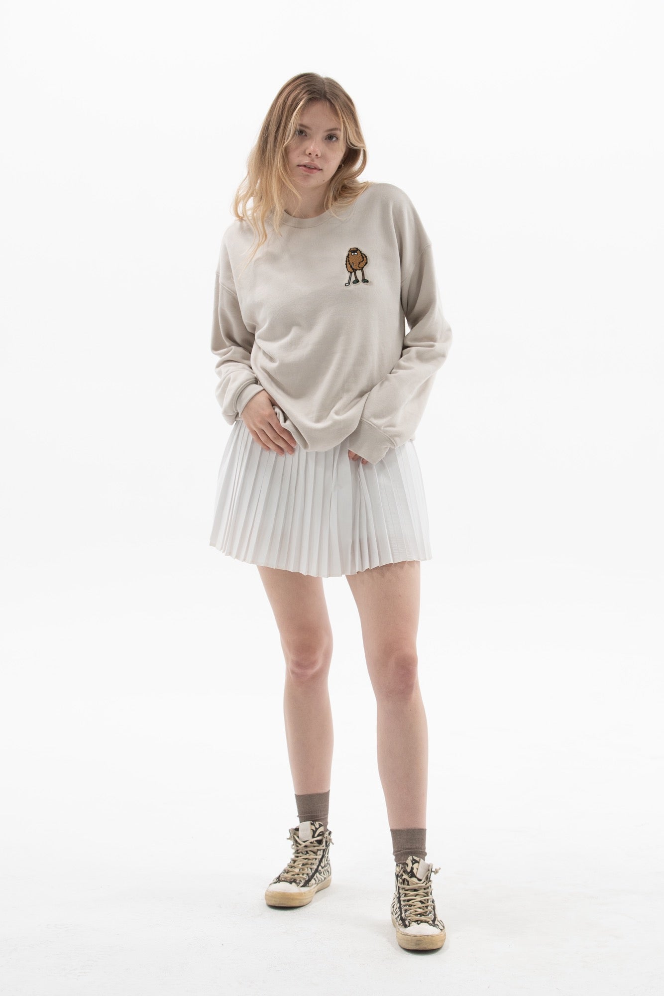 Bogey Monster Chenille Patch Sweatshirt