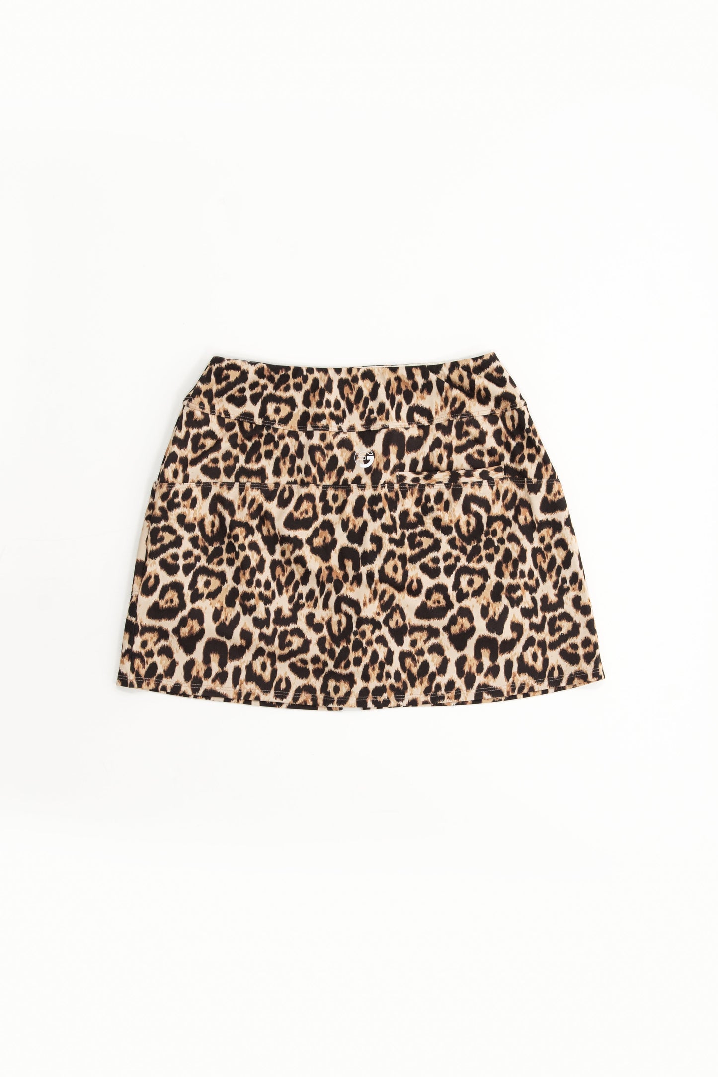 Leopard Zip Front Skirt