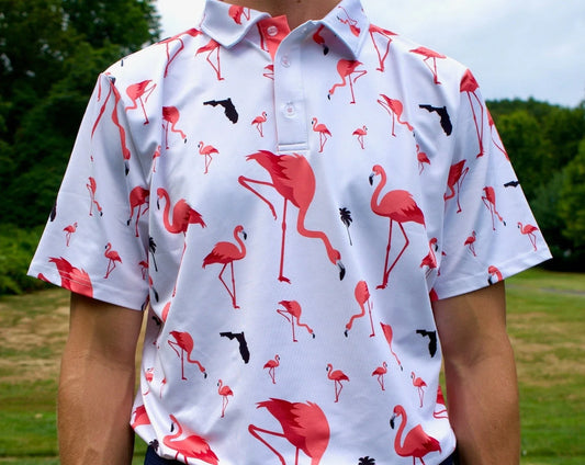 Florida Flamingo Golf Shirt - GOLF LEAGUE
