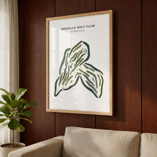 Danville Golf Club, Virginia - Printed Golf Courses
