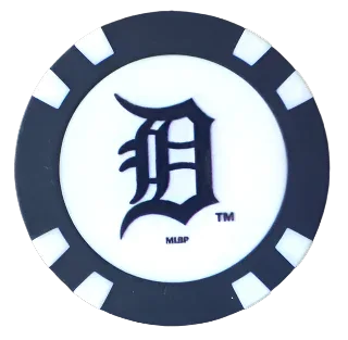 Officially Licensed Detroit Tigers Poker Chip Ball Marker - GOLF LEAGUE
