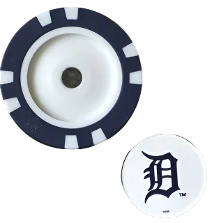 Officially Licensed Detroit Tigers Poker Chip Ball Marker - GOLF LEAGUE