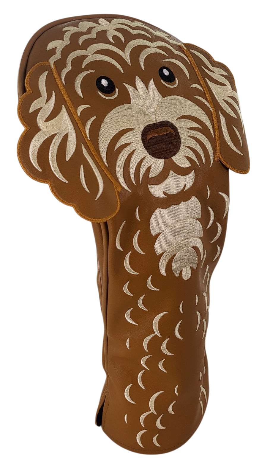 Doodle Embroidered Classic Driver Headcover by ReadyGOLF - Golden